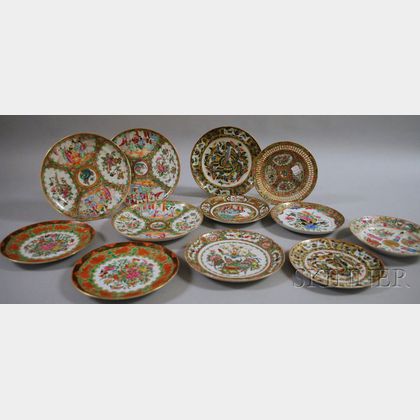Twelve Chinese Export Porcelain Plates. Estimate $600-800
