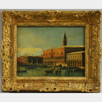 Continental School, 20th Century View of the Palazzo Ducale, Venice.