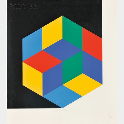 Victor Vasarely (Hungarian/French, 1906-1997) Untitled (Hexagon)