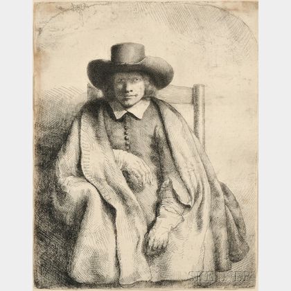 Rembrandt van Rijn (Dutch, 1606-1669) Clement De Jonghe, Printseller