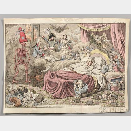 Gillray, James (1756-1815) Political Dreamings! Visions of Peace! Perspective Horrors!