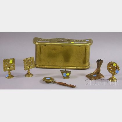 Seven Brass and Bronze Decorative Items