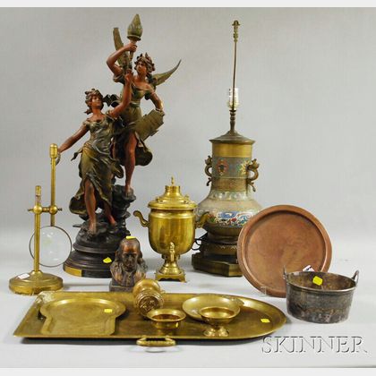Group of 19th and 20th Century Mostly Metal Decorative Items