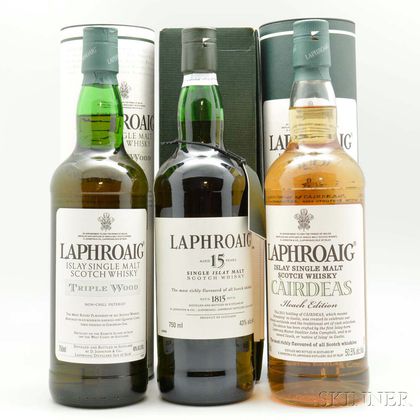 Laphroaig, 3 750ml bottles 