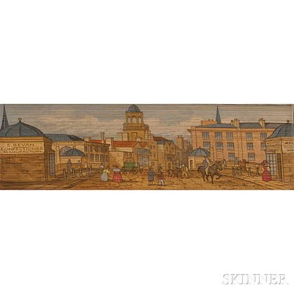 Fore-edge Paintings, London Subjects: Covent Garden; Cheapside, the Poultry & Bucklebury; Westminster Abbey and Big Ben; the Engrance t