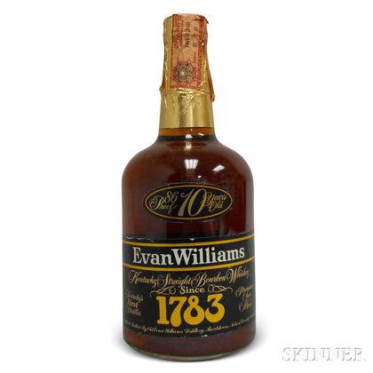 Evan Williams 1783 Bourbon 10 Years Old 1978, 1 750ml bottle 