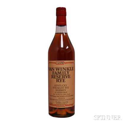 Van Winkle Family Reserve Rye 13 Years Old 2013, 1 750ml bottle 