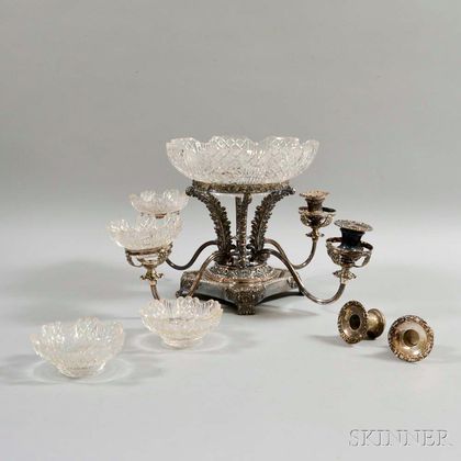 Old Sheffield Silver-plate Epergne