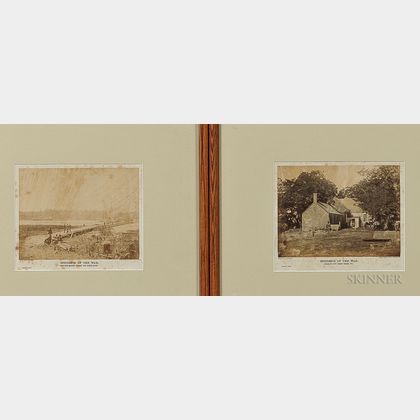 Two Framed Alexander Gardner Albumen Civil War Photos