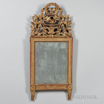 Georgian-style Giltwood Carved Mirror