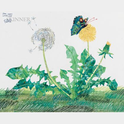 Eric Carle (American, b. 1929) Dandelion and Butterfly