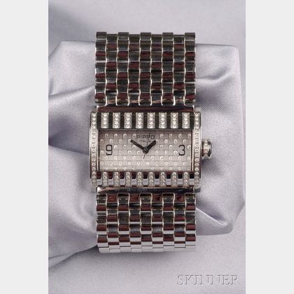 Stainless Steel and Diamond Wristwatch, Pippo