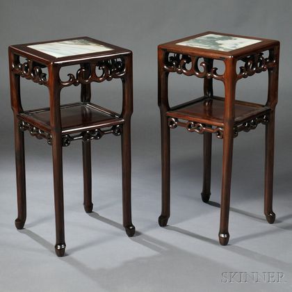 Pair of Marble-top Stands
