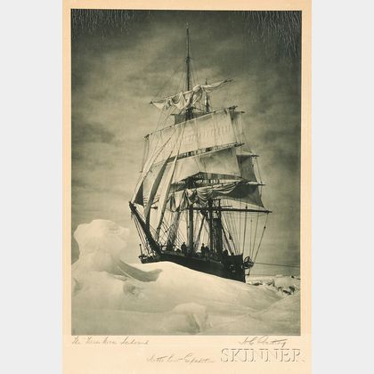 Herbert George Ponting (British, 1870-1935) The Terra Nova Icebound, Scott's Last Expedition