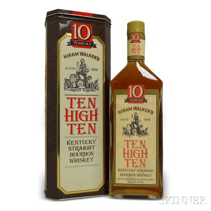 Hiram Walker Ten High Ten Bourbon 10 Years Old, 1 750ml bottle 