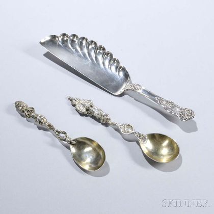 Two Continental Silver-gilt Spoons