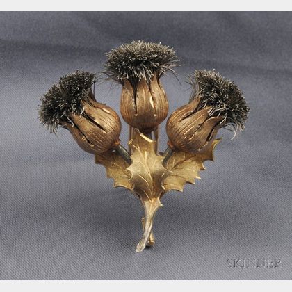 18kt Gold Thistle Brooch, Gianmaria Buccellati