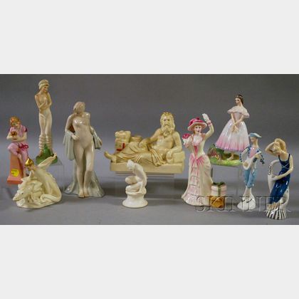 Ten Assorted Royal Doulton Porcelain Figures