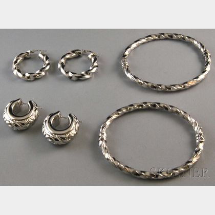 Small Group of White Gold Jewelry