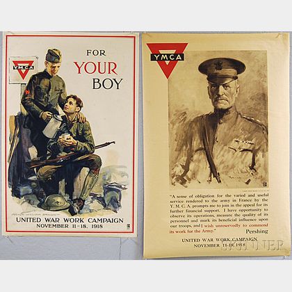 Two U.S. YMCA WWI Lithograph Posters