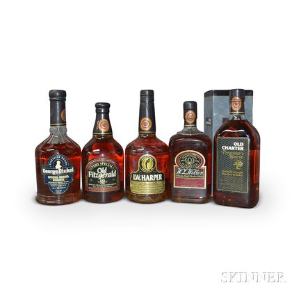 Mixed Bourbon Heritage Collection, 5 750ml bottles 