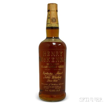 Henry McKenna Bourbon 6 Years Old 1971, 1 4/5 quart bottle 