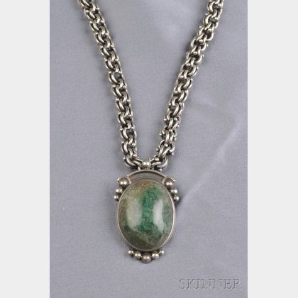 Mexican Silver Necklace, Hector Aguilar