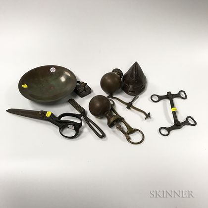 Small Group of Decorative Metal Items