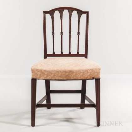 Mahogany Square-back Side Chair