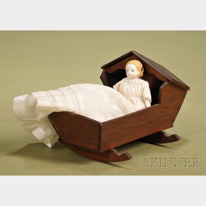 Squeak Toy Child with Cradle