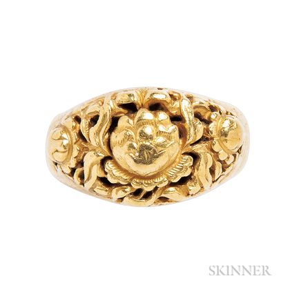 Antique High-karat Gold Ring