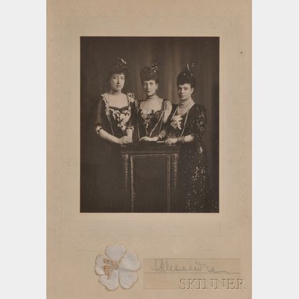 W. & D. Downey Studio (English, active c. 1860-1910) Queen Maud, Queen Alexandra, and Empress Maria
