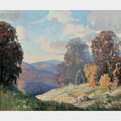 Walter Koeniger (American, 1881-1943) Autumn in the Hills Near Woodstock