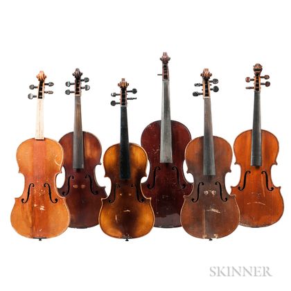 Viola and Five Violins. Estimate $300-500