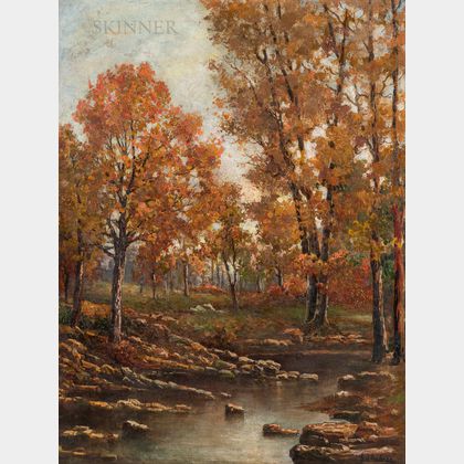 Giuseppe D'Andrea (Italian, b. 1928) Autumn in Pennsylvania