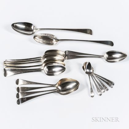 Group of Georgian Sterling Silver Spoons