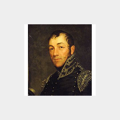 John Wesley Jarvis (American, 1780-1840) Portrait of Col. James Burn