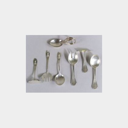 Two Sterling Baby Flatware Sets