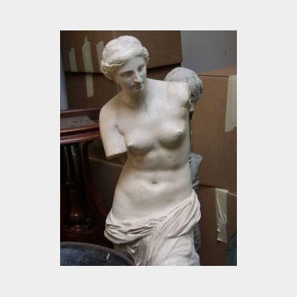 Painted Plaster Cast of the Venus de Milo. 