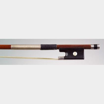 Silver Mounted Violin Bow, French School, late 19th c.