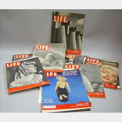 Eight 1936-41 Life Magazines and a Picture Post Magazine