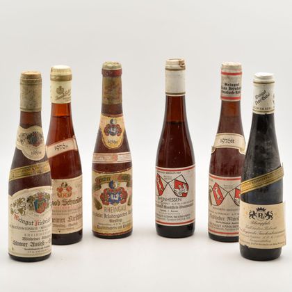 German Demi Wines, 6 demi bottles 