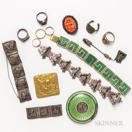 Group of Silver Jewelry and Accessories