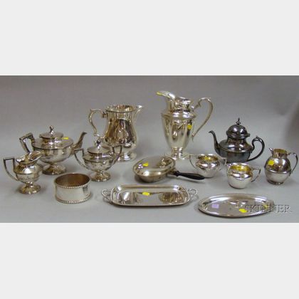 Approximately Thirteen Silver Plated Serving Articles