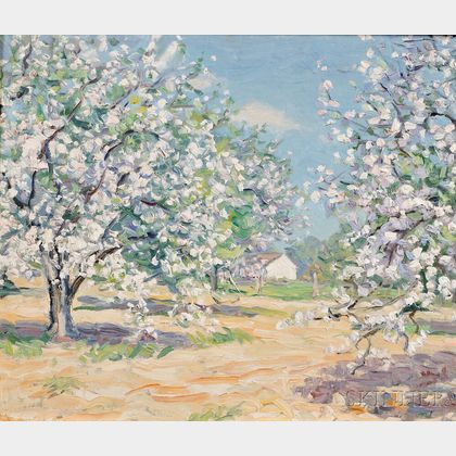 Henry Asbury Rand (American, 1886-1961) Orchard in Bloom