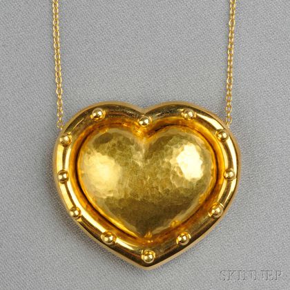 18kt Gold Heart Pendant, Paloma Picasso, Tiffany & Co.