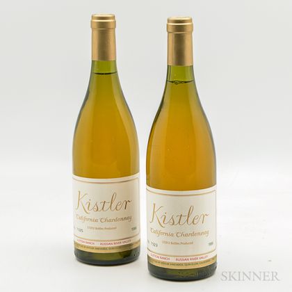 Kistler Chardonnay Dutton Ranch 1986, 2 bottles 