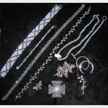 Group of Sterling Silver and Marcasite Jewelry