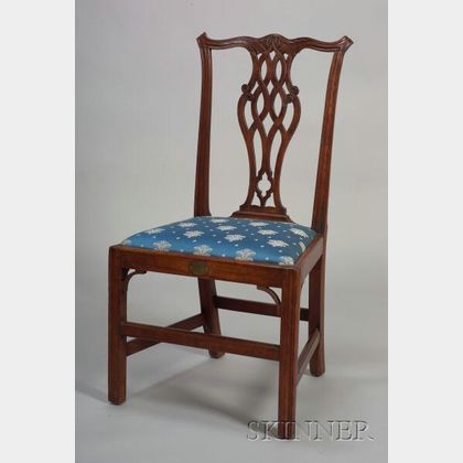 Chippendale Birch Carved Side Chair