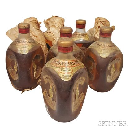 Ambassador Crystal Dimple, 8 bottles (3 w/oc) 